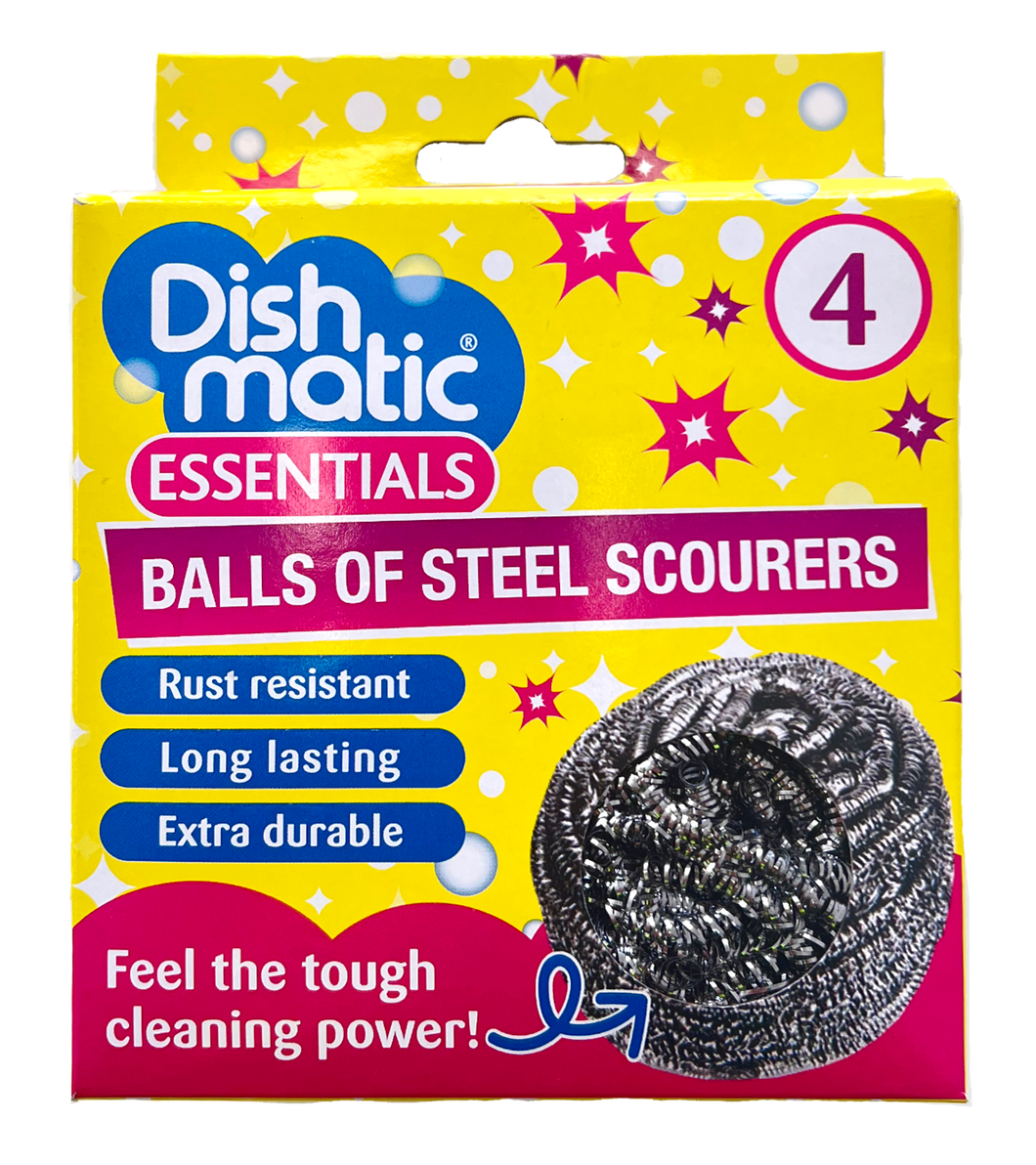 Dishmatic Essentials Balls of Steel 4 Pack