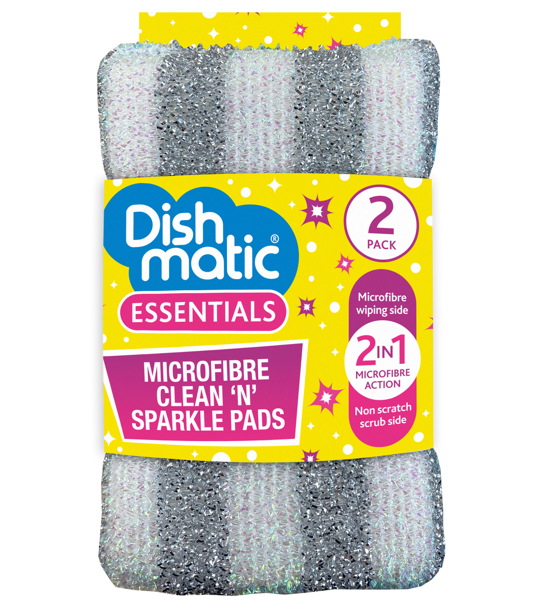 Dishmatic Essentials Clean 'N' Sparkle Pads 2 Pack